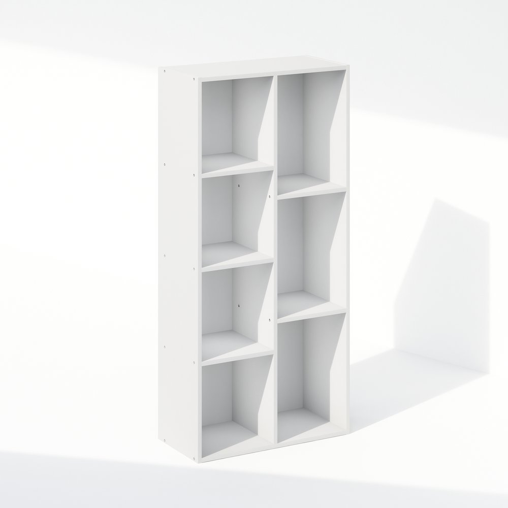 Reed 7-Cube Multipurpose Open Shelf Clothing & Closet Storage Organization. Picture 1