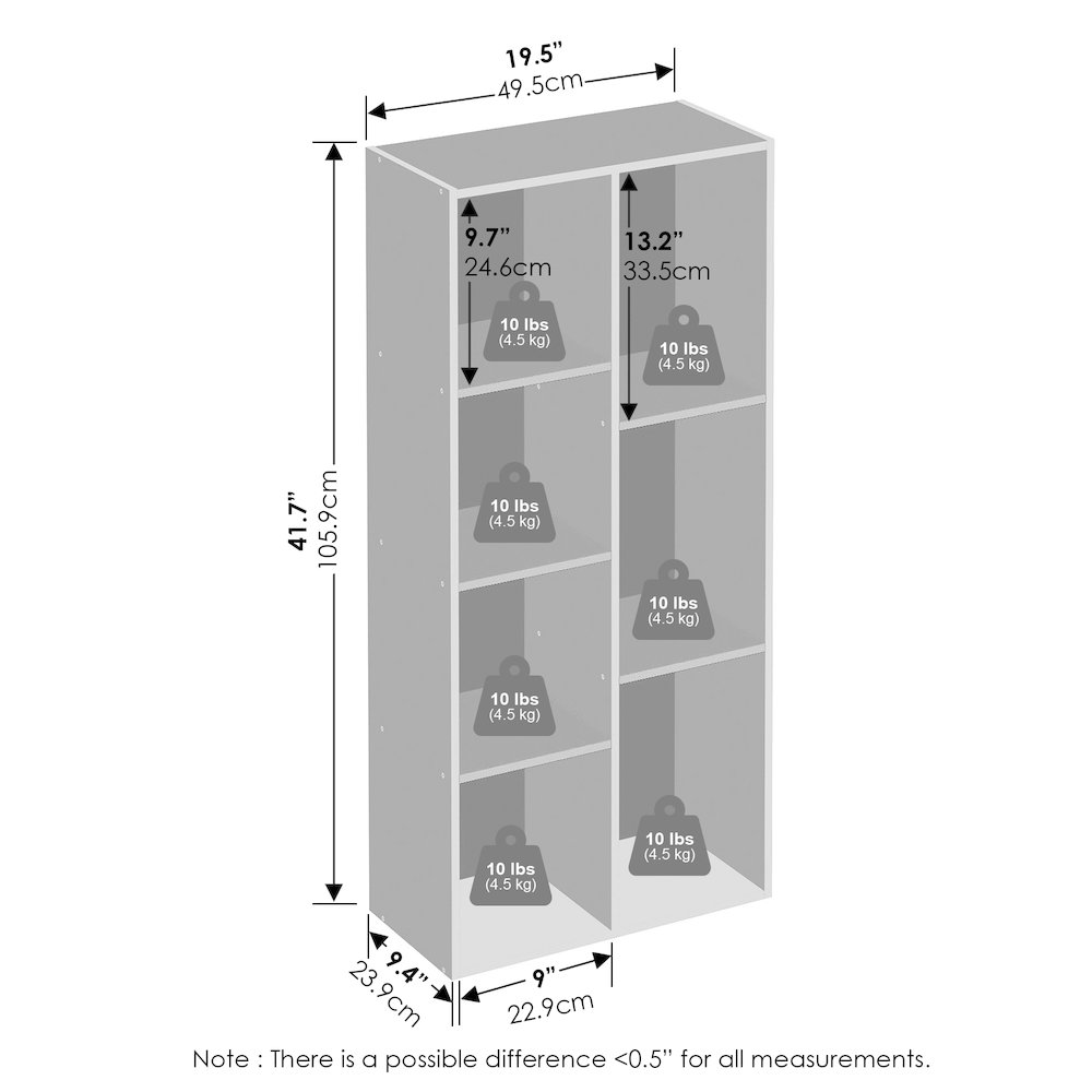 Reed 7-Cube Multipurpose Open Shelf Clothing & Closet Storage Organization. Picture 2