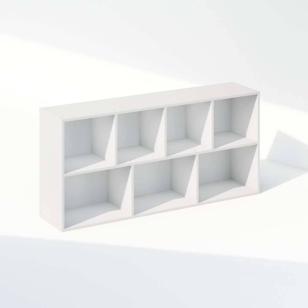 Reed 7-Cube Multipurpose Open Shelf Clothing & Closet Storage Organization. Picture 7