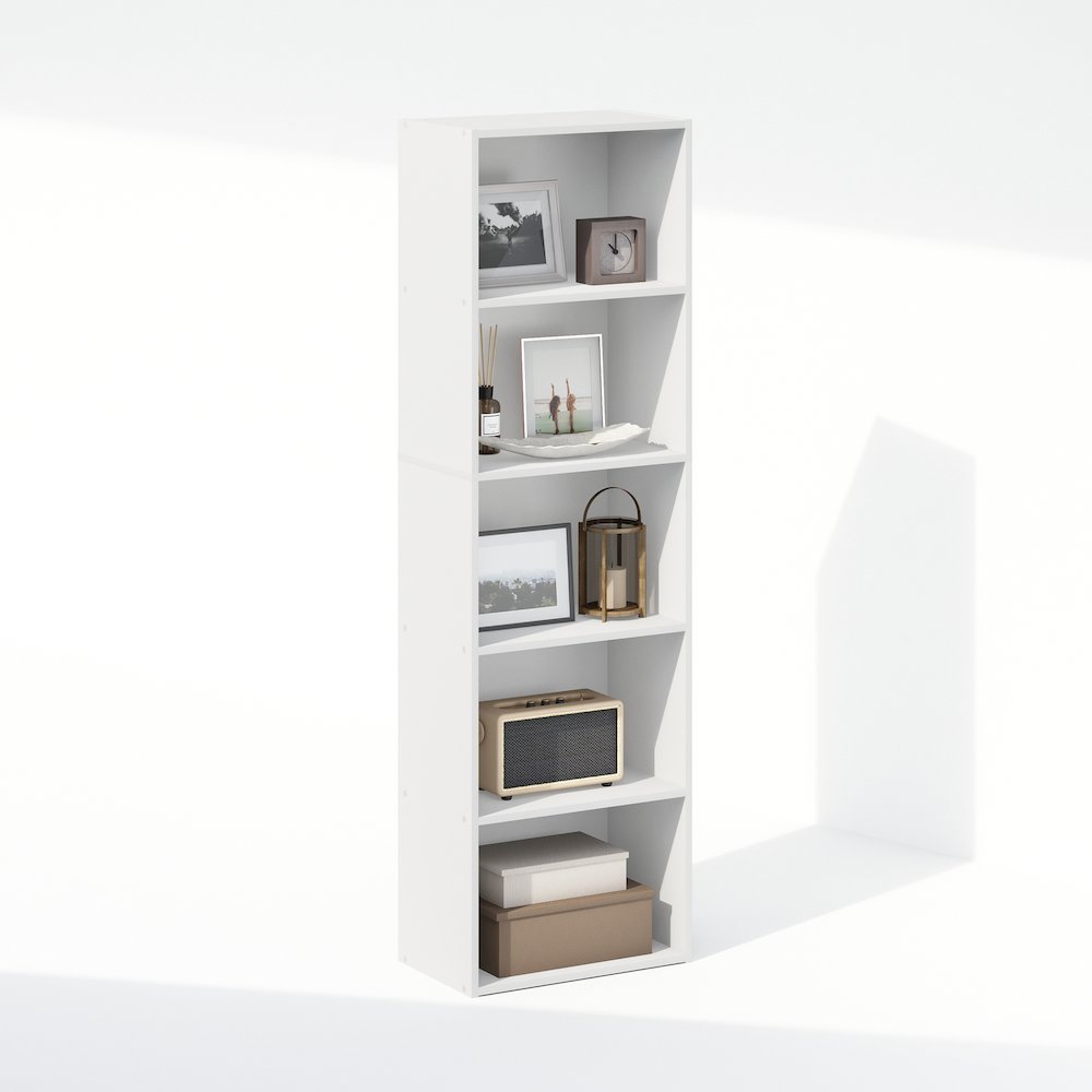 Reed 5-Tier Multipurpose Open Shelf Clothing & Closet Storage Organization. Picture 5