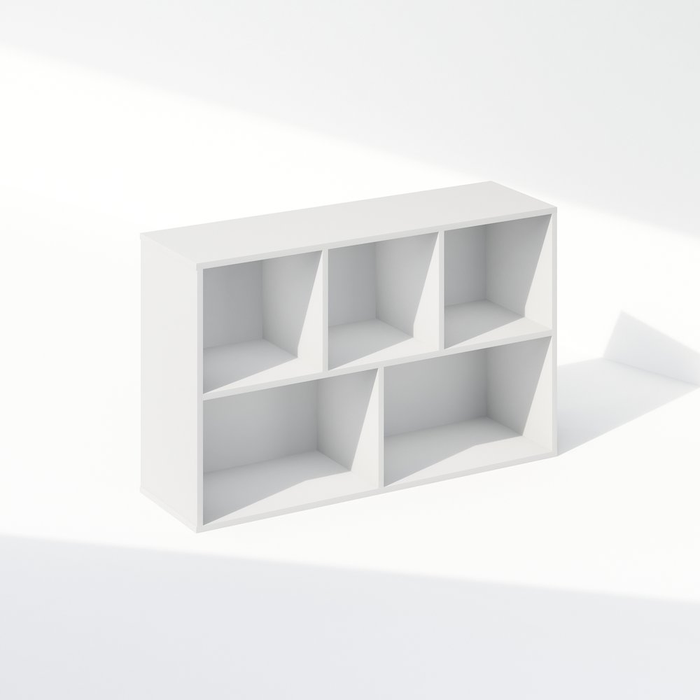 Reed 5-Cube Multipurpose Open Shelf Clothing & Closet Storage Organization. Picture 7