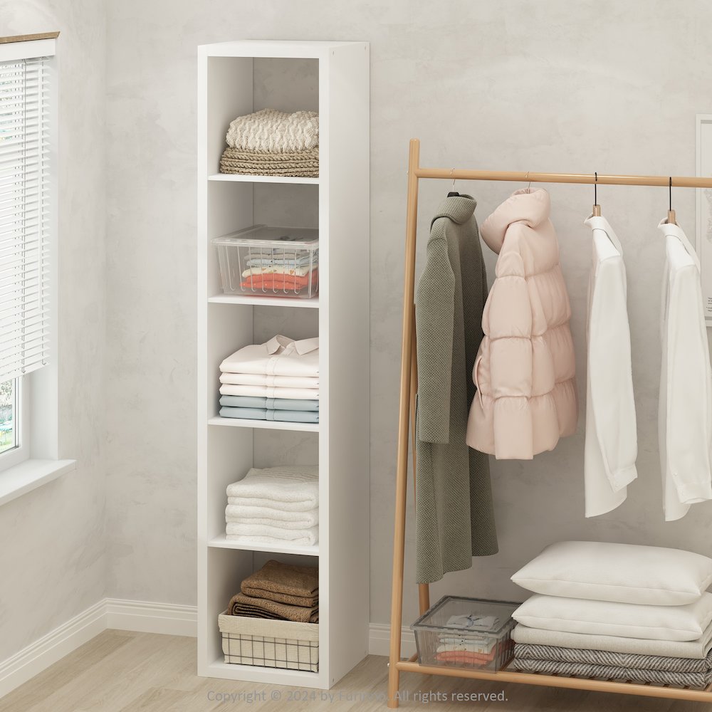 Cubic Open Back Multipurpose Clothing & Closet Storage Organizer Shelf. Picture 6