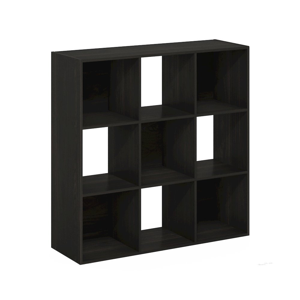 Multipurpose Clothing & Closet Storage Organizer Shelf, 9-Cube, Espresso. Picture 1