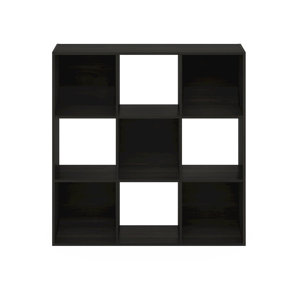 Multipurpose Clothing & Closet Storage Organizer Shelf, 9-Cube, Espresso. Picture 3
