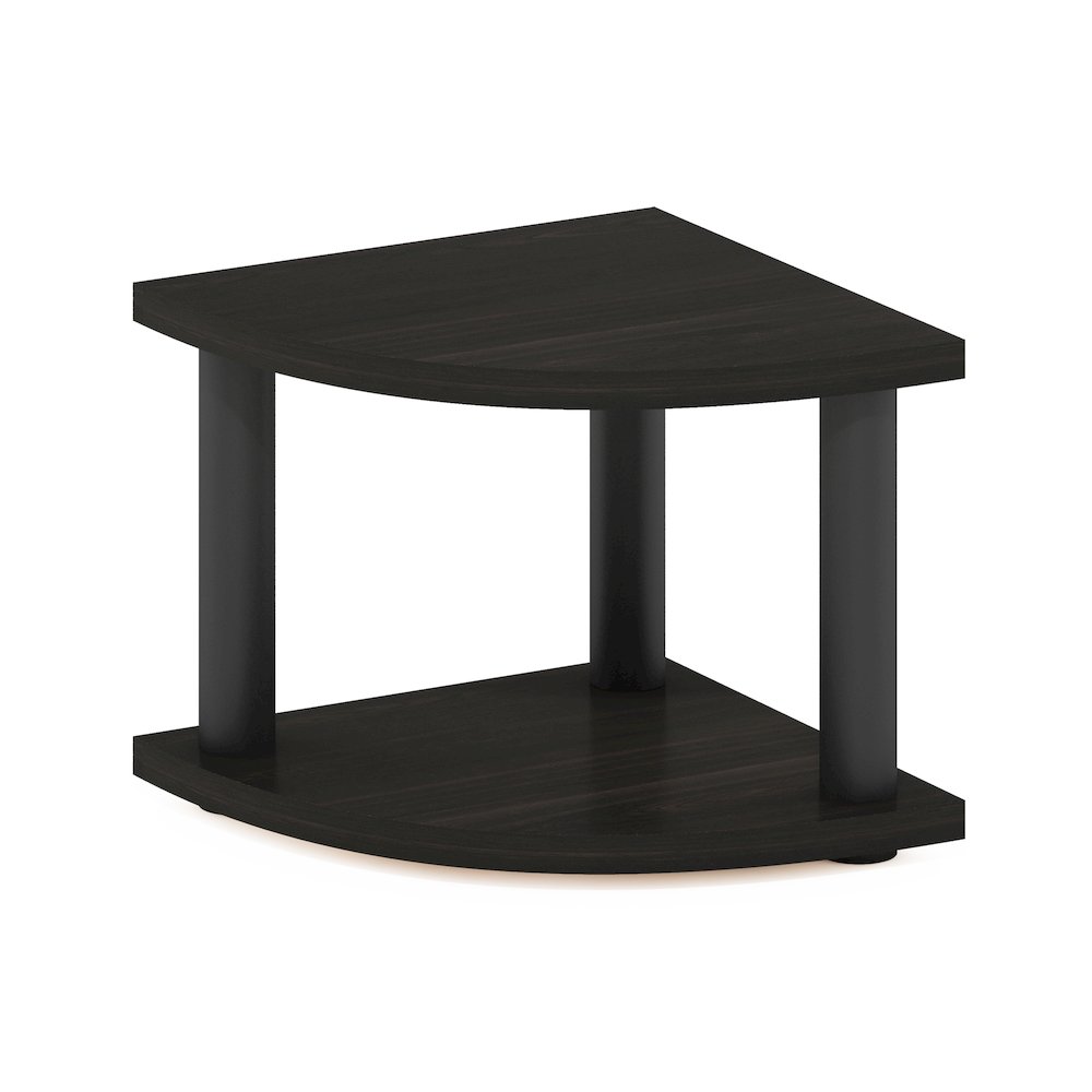 Turn-N-Tube 2-Tier Corner Countertop Organizer Shelf, Espresso/Black. Picture 1
