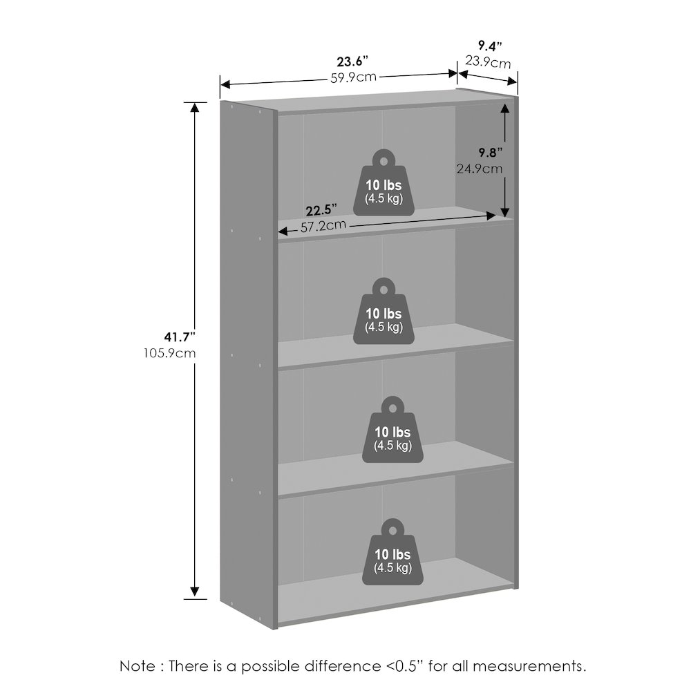 Reed 4-Tier Multipurpose Open Shelf Clothing & Closet Storage Organization. Picture 2
