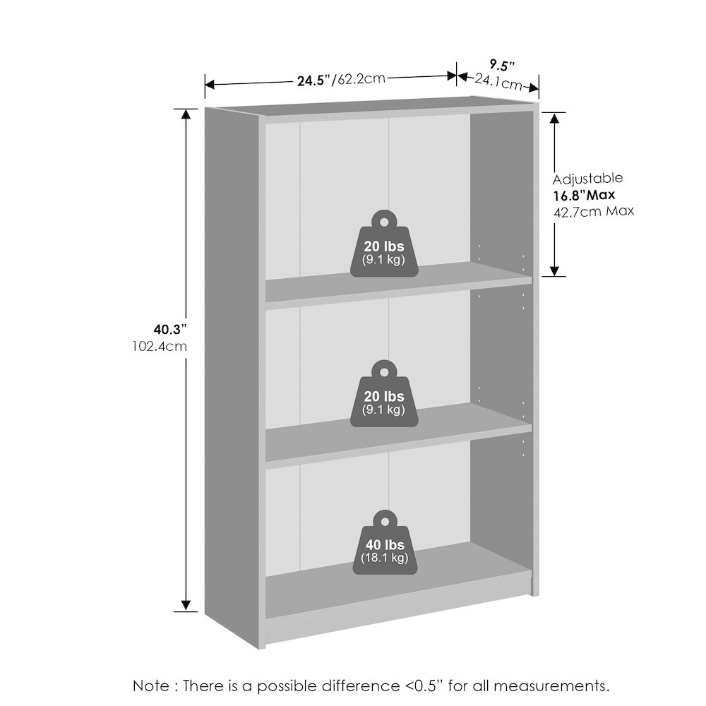 Reed 3-Tier Multipurpose Adjustable Shelf Clothing & Closet Storage Organization. Picture 2