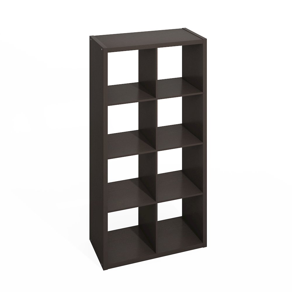 8-Cube Kitchen Storage, Bakers Rack, Kitchen Island with Storage, Black Oak. Picture 1