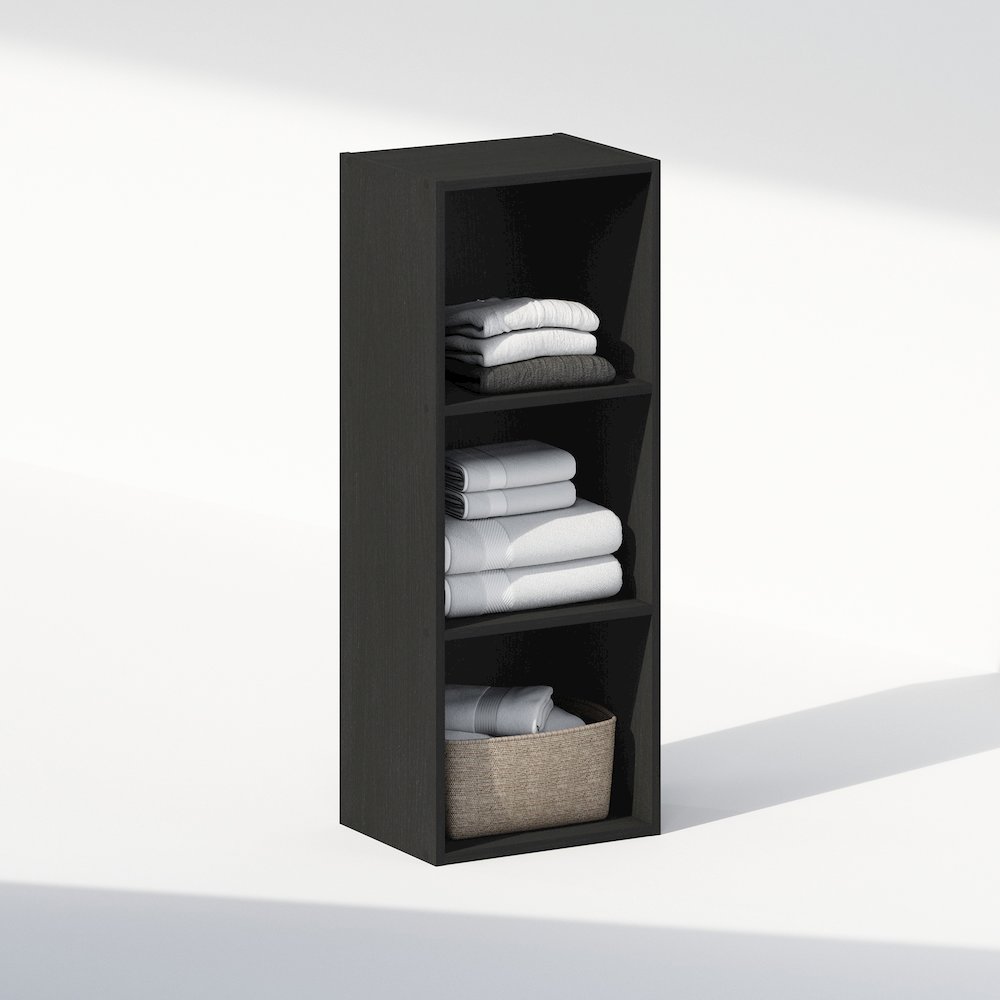 Reed 3-Tier Open Shelf Multipurpose Closet & Clothing Storage, Storage Organizer. Picture 1