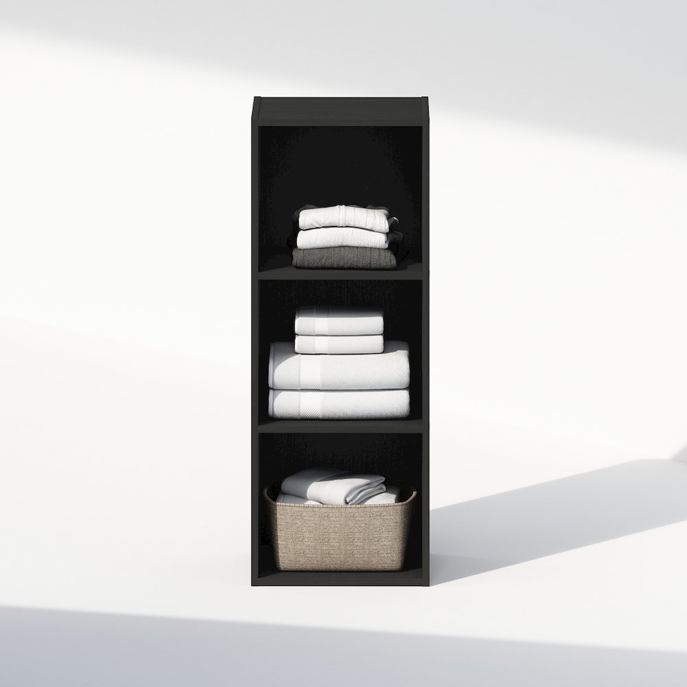 Reed 3-Tier Open Shelf Multipurpose Closet & Clothing Storage, Storage Organizer. Picture 2