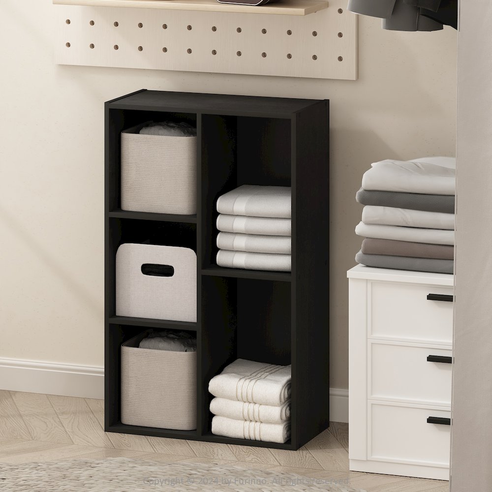 Reed 5-Cube Open Shelf Multipurpose Closet & Clothing Storage, Storage Organizer. Picture 3