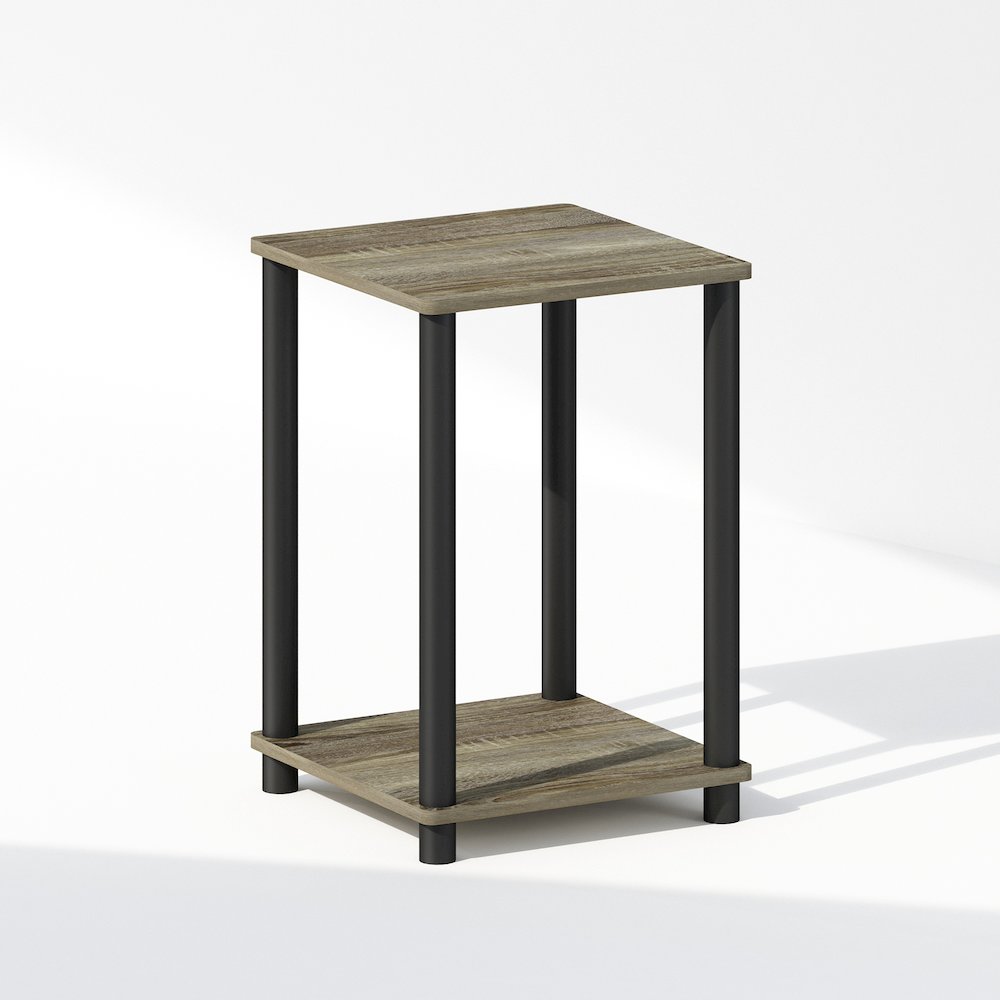 Turn-N-Tube Nightstand, Bedside Table, French Oak/Black. Picture 1