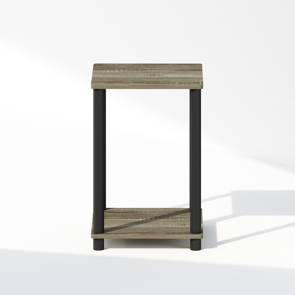 Turn-N-Tube Nightstand, Bedside Table, French Oak/Black. Picture 3