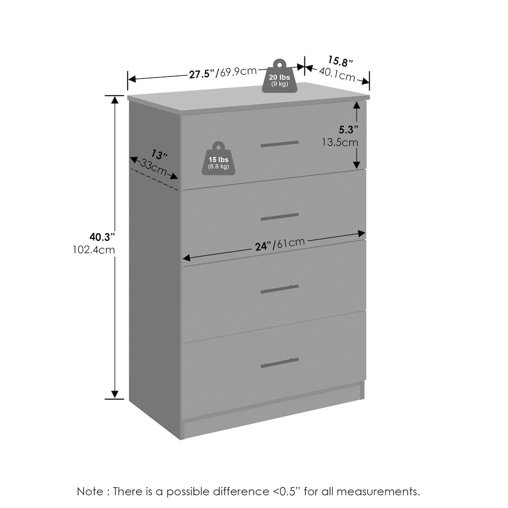 Frans Simple Design Console Table with 4 Drawers for Entryway, Living Room. Picture 2
