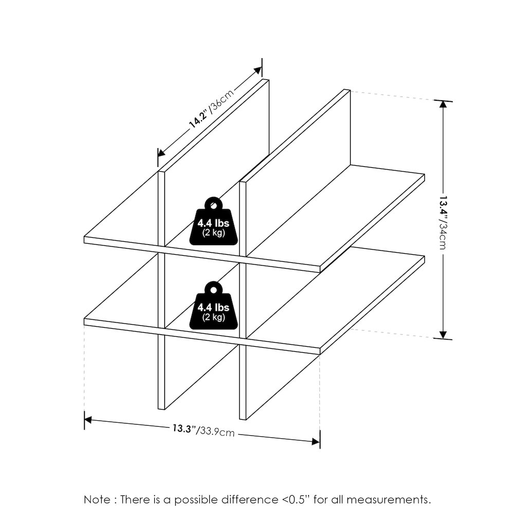 9-Compartment Cube Organizer, Fits into Furinno Extra Thick Cubes. Picture 8