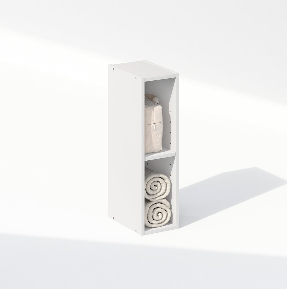 Reed 2-Tier Multipurpose Clothing & Closet Storage Organizer Shelf. Picture 4