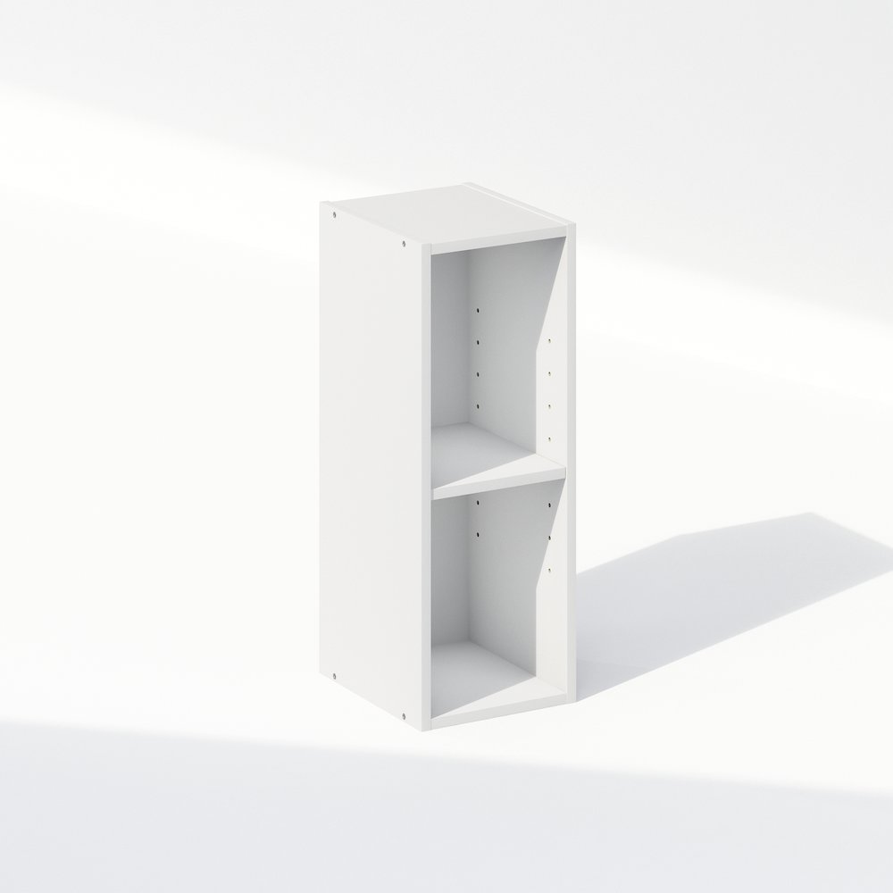 Reed 2-Tier Multipurpose Clothing & Closet Storage Organizer Shelf, 8-Inch Width. Picture 1