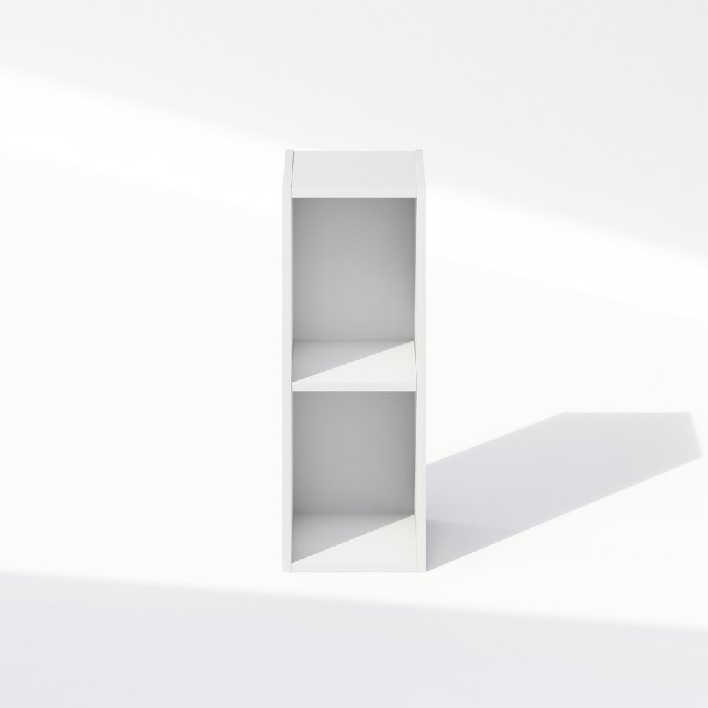 Reed 2-Tier Multipurpose Clothing & Closet Storage Organizer Shelf, 8-Inch Width. Picture 3