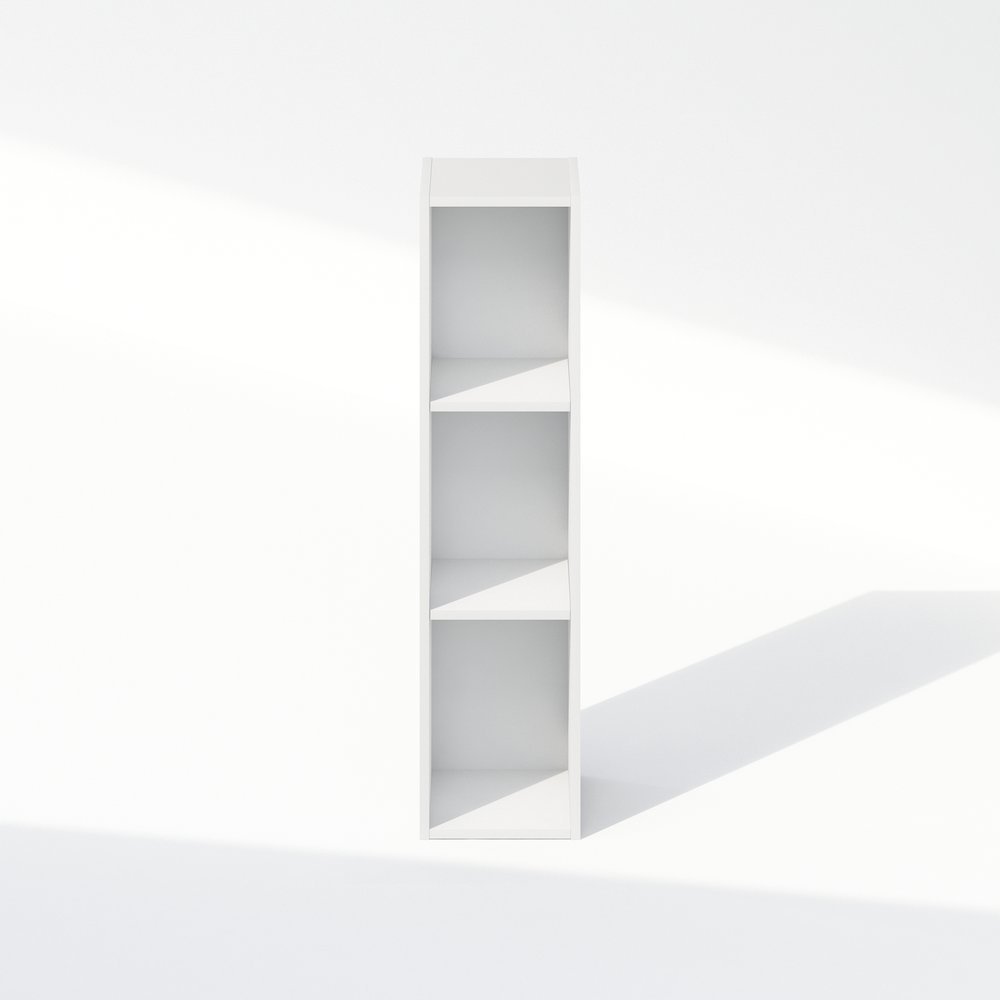 Reed 3-Tier Multipurpose Clothing & Closet Storage Organizer Shelf, 8-Inch Width. Picture 3