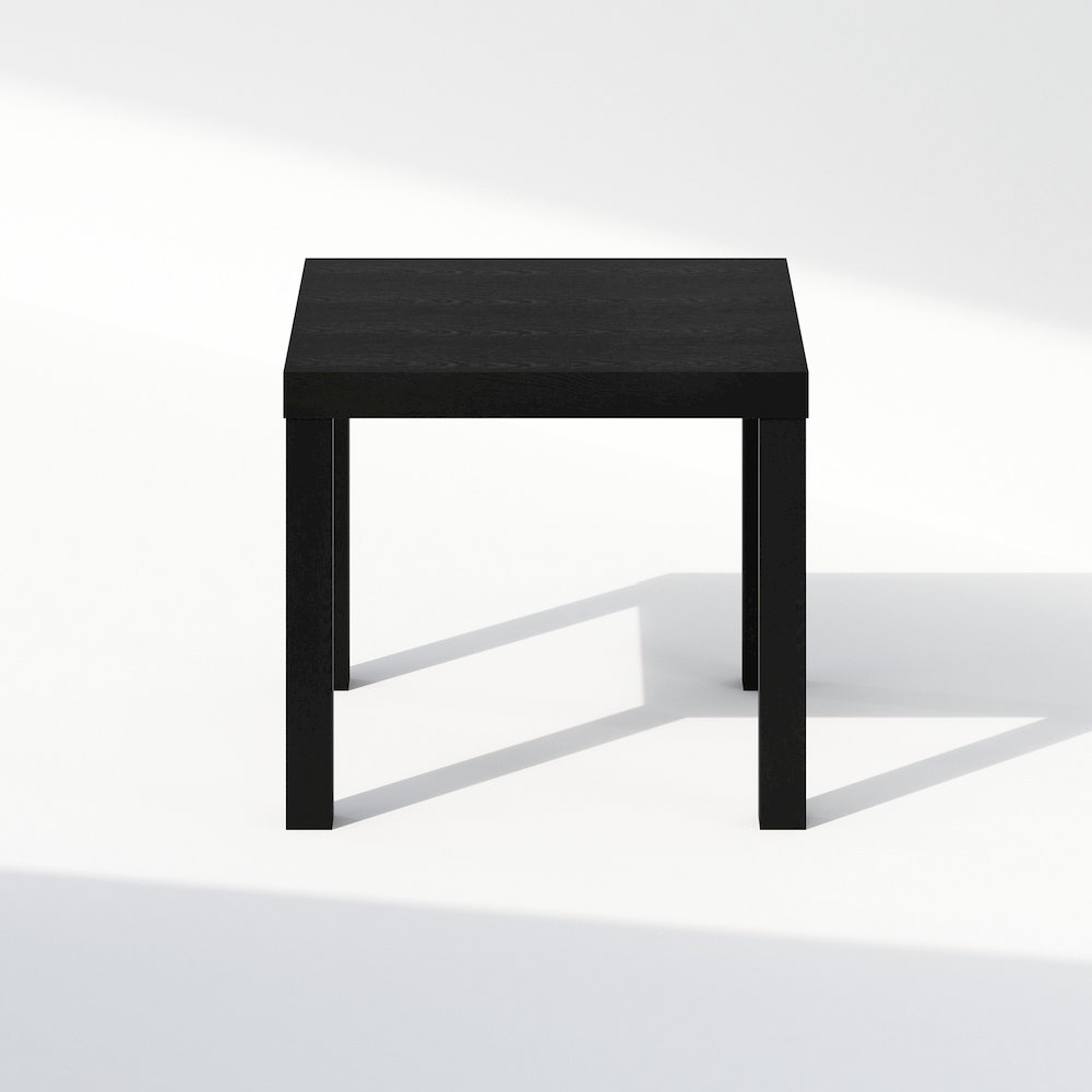 Simple Square Coffee Table, Side Table, Black. Picture 3