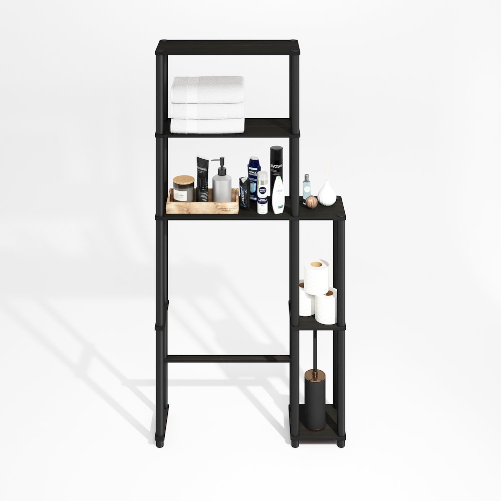 Turn-N-Tube Freestanding Over-The-Toilet Storage Rack with 5 Shelves. Picture 5