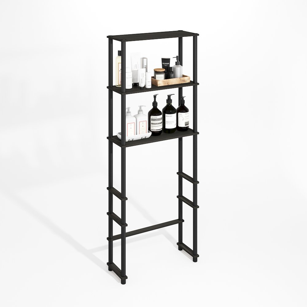 Turn-N-Tube Freestanding Over-The-Toilet Storage Rack with 3 Shelves. Picture 4