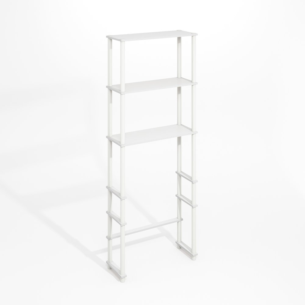 Turn-N-Tube Freestanding Over-The-Toilet Storage Rack with 3 Shelves. Picture 1