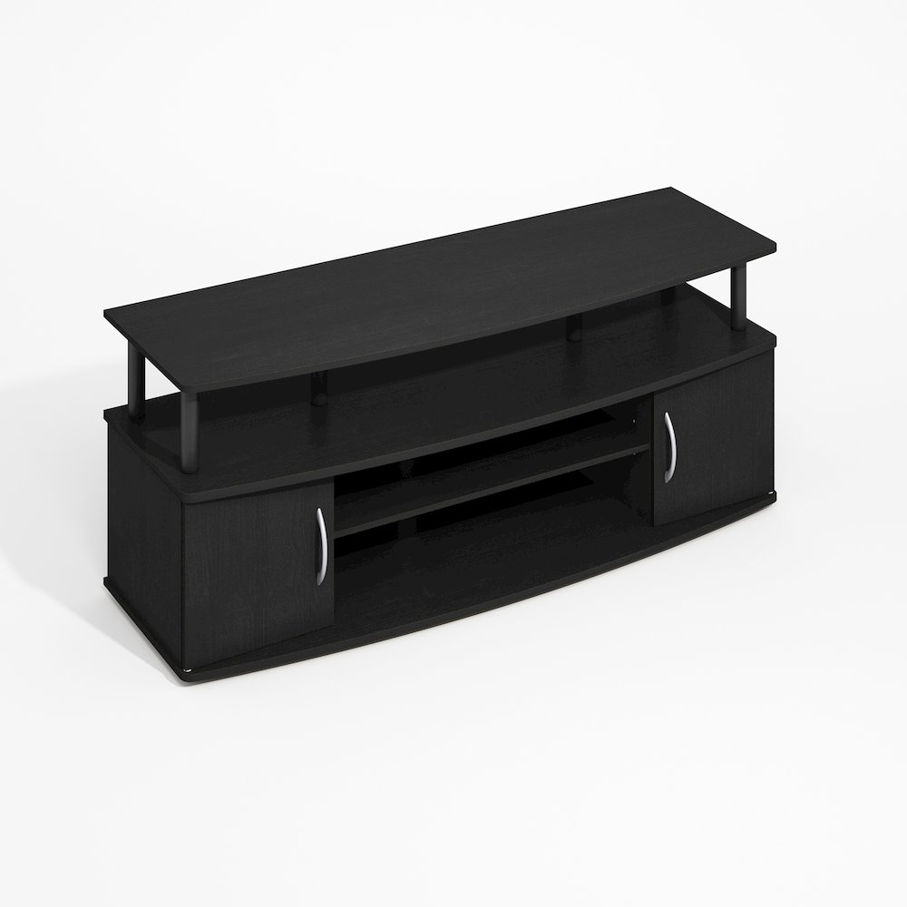 JAYA Large Entertainment Center Hold up to 55-IN TV, Darkwood. Picture 1