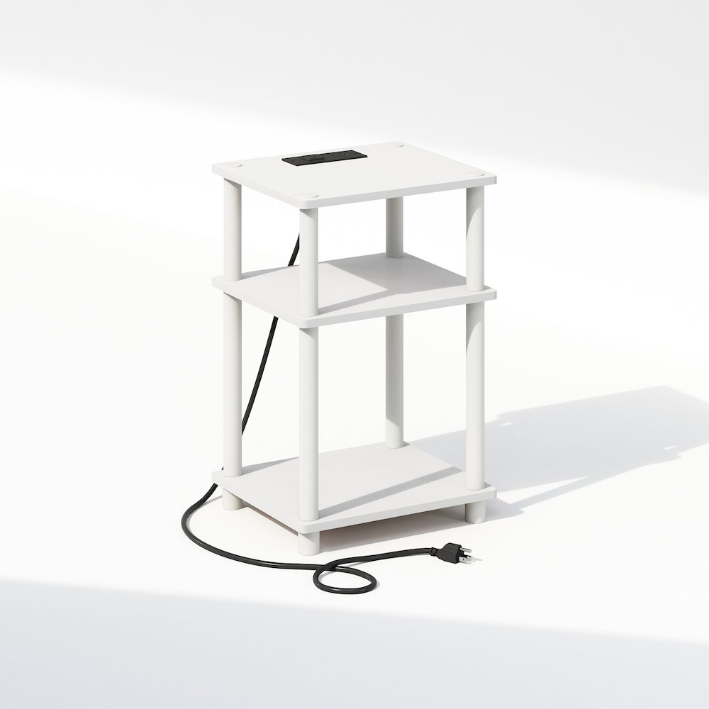 Just 3-Tier Turn-N-Tube Open Storage Nighstand, Bedside Table. Picture 1