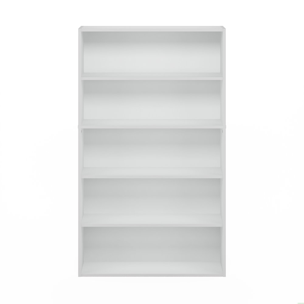 Pasir 5-Tier Open Shelf Bookcase, Bookshelf, 31.5 Inch Wide, White. Picture 4