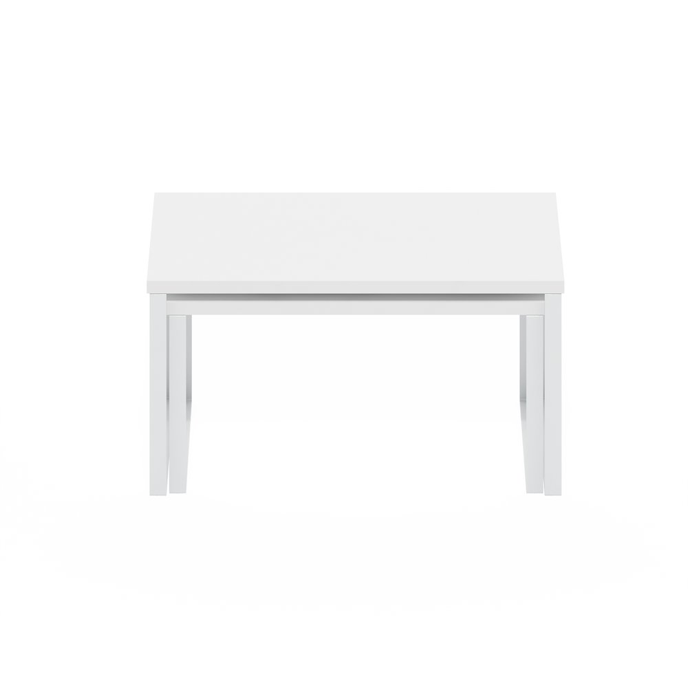Stackable Kitchen Counter Shelves, Set of 2, White/White. Picture 4