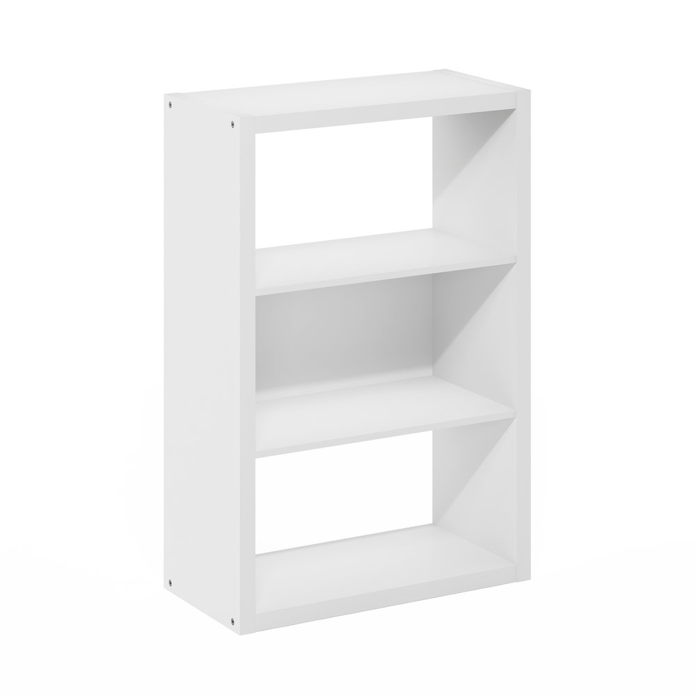 Viola 3-Tier Open Shelf Bookcase, Bookshelf, White. Picture 1