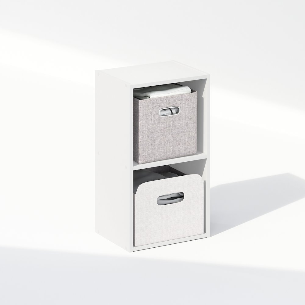 Reed 2-Tier Open Shelf Multipurpose Closet & Clothing Storage, Storage Organizer. Picture 4