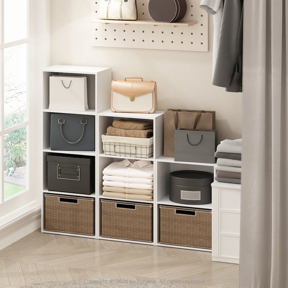 Reed 2-Tier Open Shelf Multipurpose Closet & Clothing Storage, Storage Organizer. Picture 6