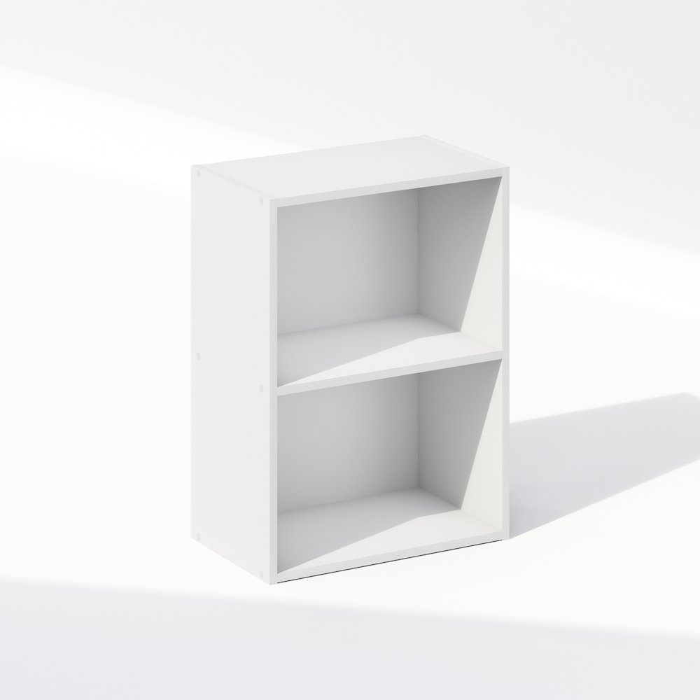 Reed 2-Tier Open Shelf Multipurpose Closet & Clothing Storage, Storage Organizer. Picture 1