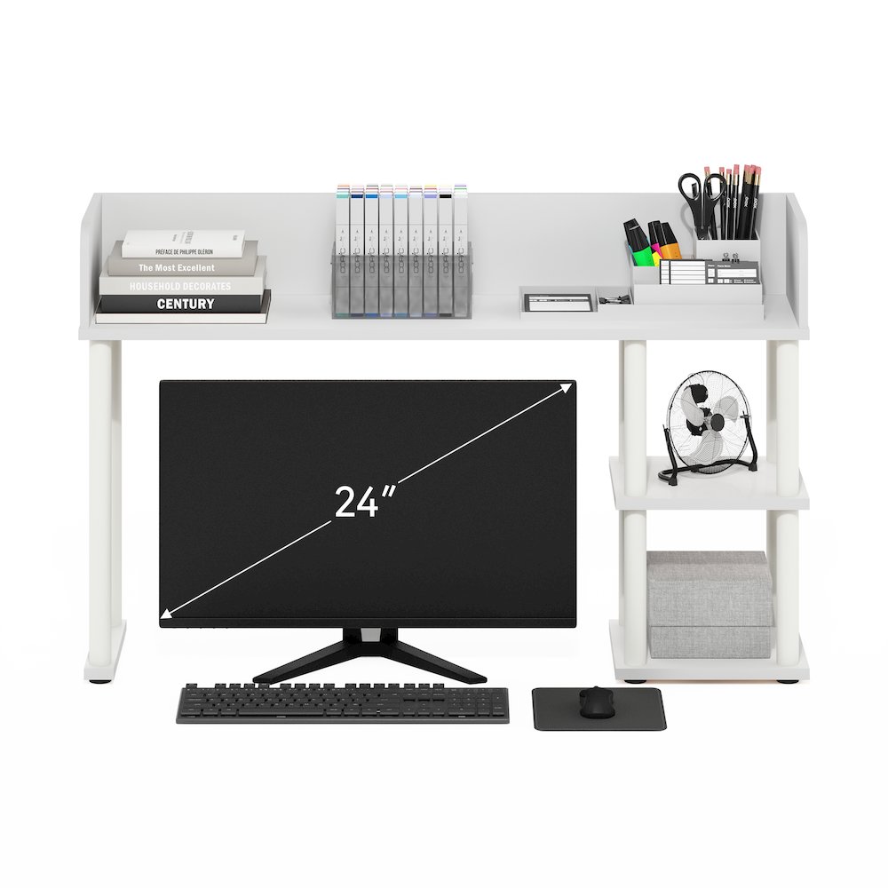 Classic Desktop Bookshelf Storage Hutch, Desk Organizer. Picture 6