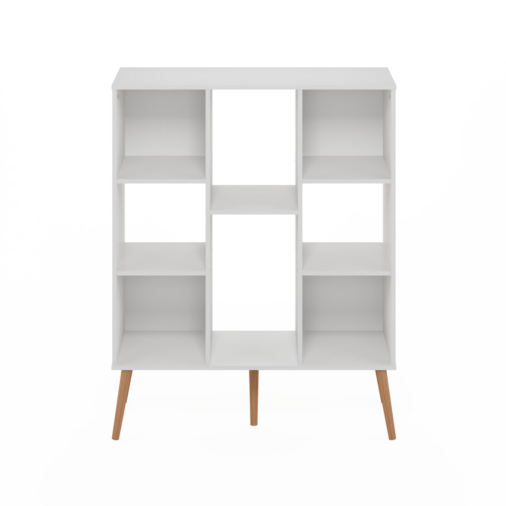 Claude Mid Century Style 8-Cube Bookcase, Bookshelf, Storage Organizer. Picture 4