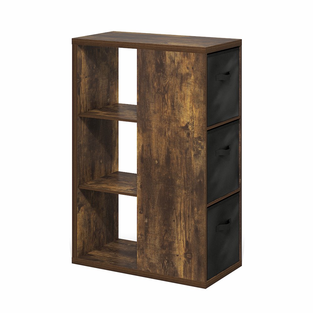 Viola 3-Tier Open Shelf Bookcase, Bookshelf, Storage Organizer,. Picture 1