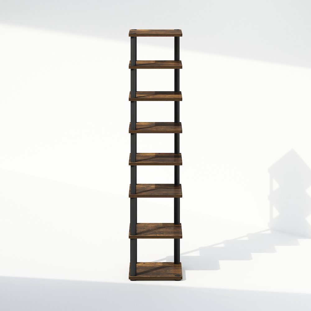 Turn-N-Tube 8-Tier Vertical Space Saving Free Standing Corner Shelf. Picture 3