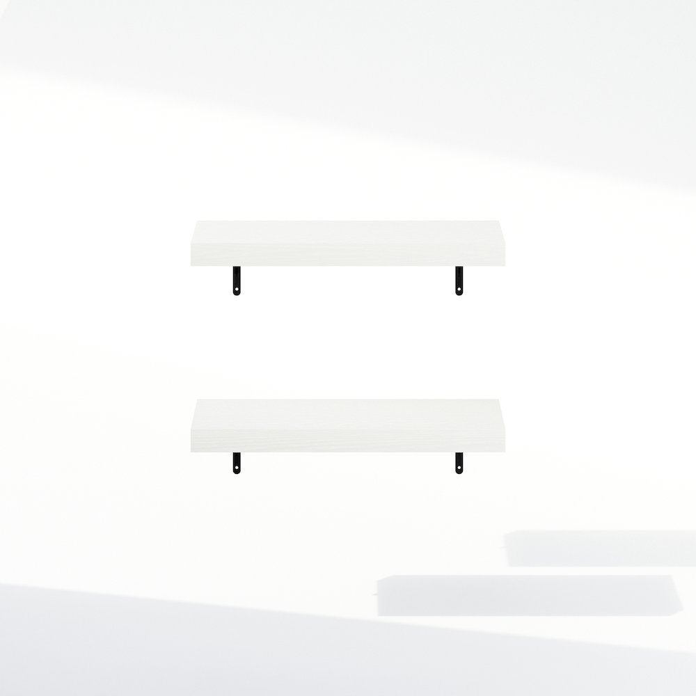 Tanna 22-Inch Wall Mounted Bathroom Floating Display Shelves, Set of 2. Picture 3