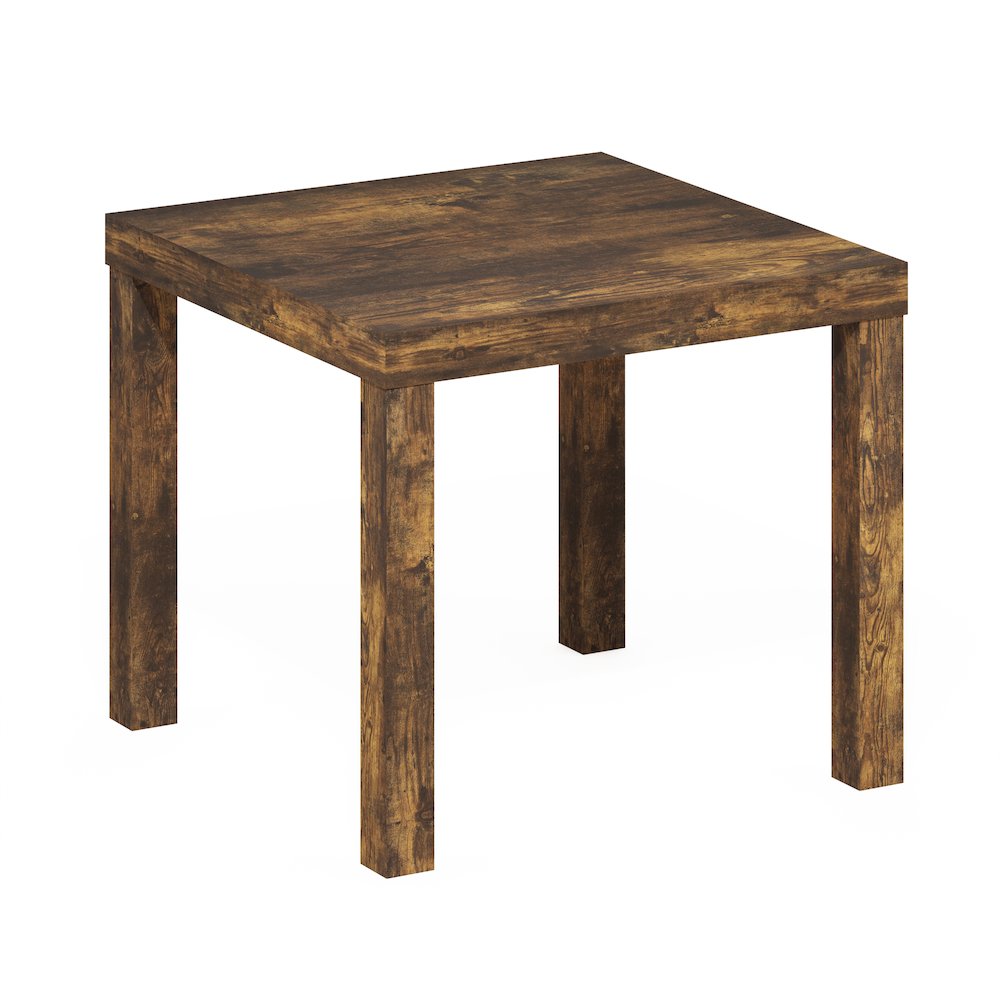 Classic Homey Square Side Table, Amber Pine. Picture 1