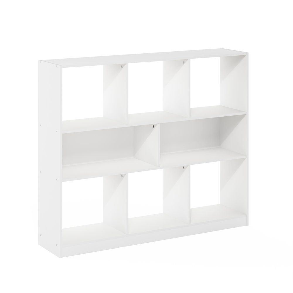Daly 8-Cube Horizontal 3 Tier Bookcase, Bookshelf, Storage Organizer, 47 Width. Picture 1