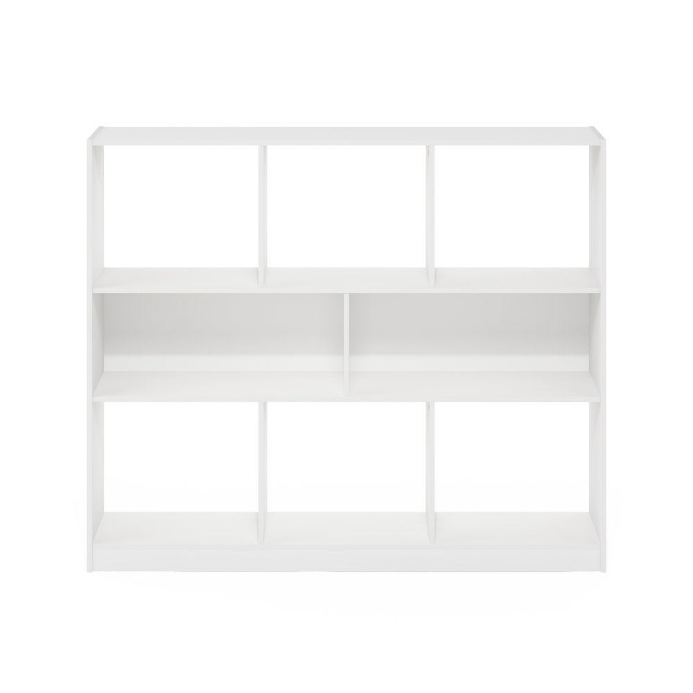 Daly 8-Cube Horizontal 3 Tier Bookcase, Bookshelf, Storage Organizer, 47 Width. Picture 4