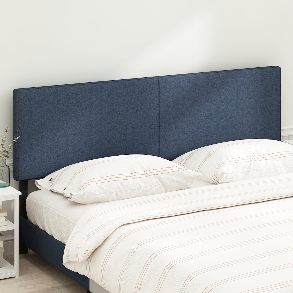 Roanne Upholstered Headboard, Blue Denim, King. Picture 7