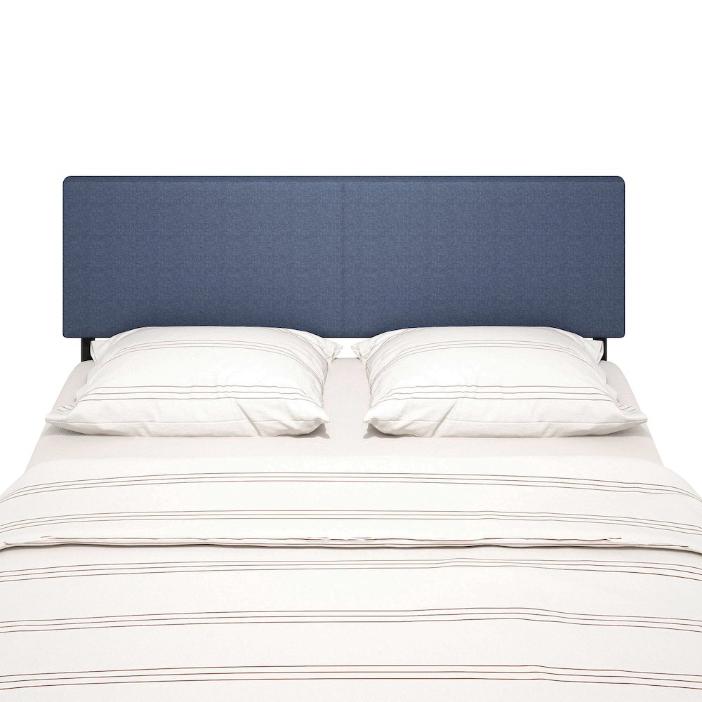 Roanne Upholstered Headboard, Blue Denim, King. Picture 6