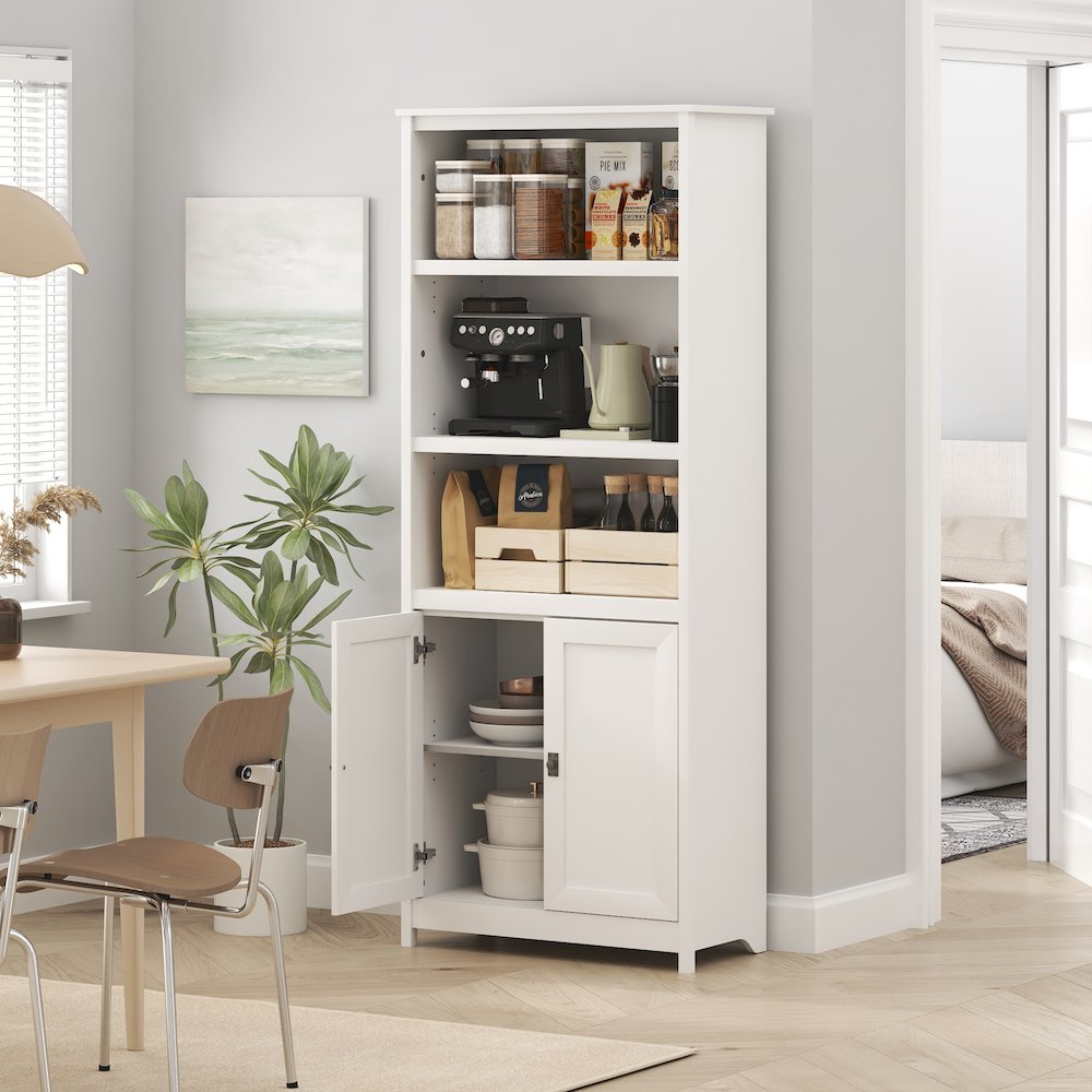 Multipurpose Open Shelves and Storage Cabinet, Pantry Cabinet, Kitchen Cabinet. Picture 6