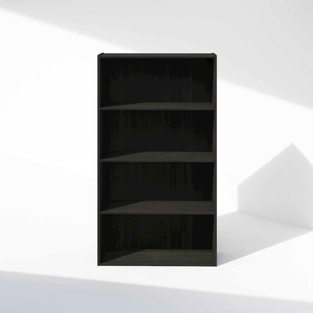 Simple Open Shelf, Bookcases, 4-Tier, Espresso. Picture 4