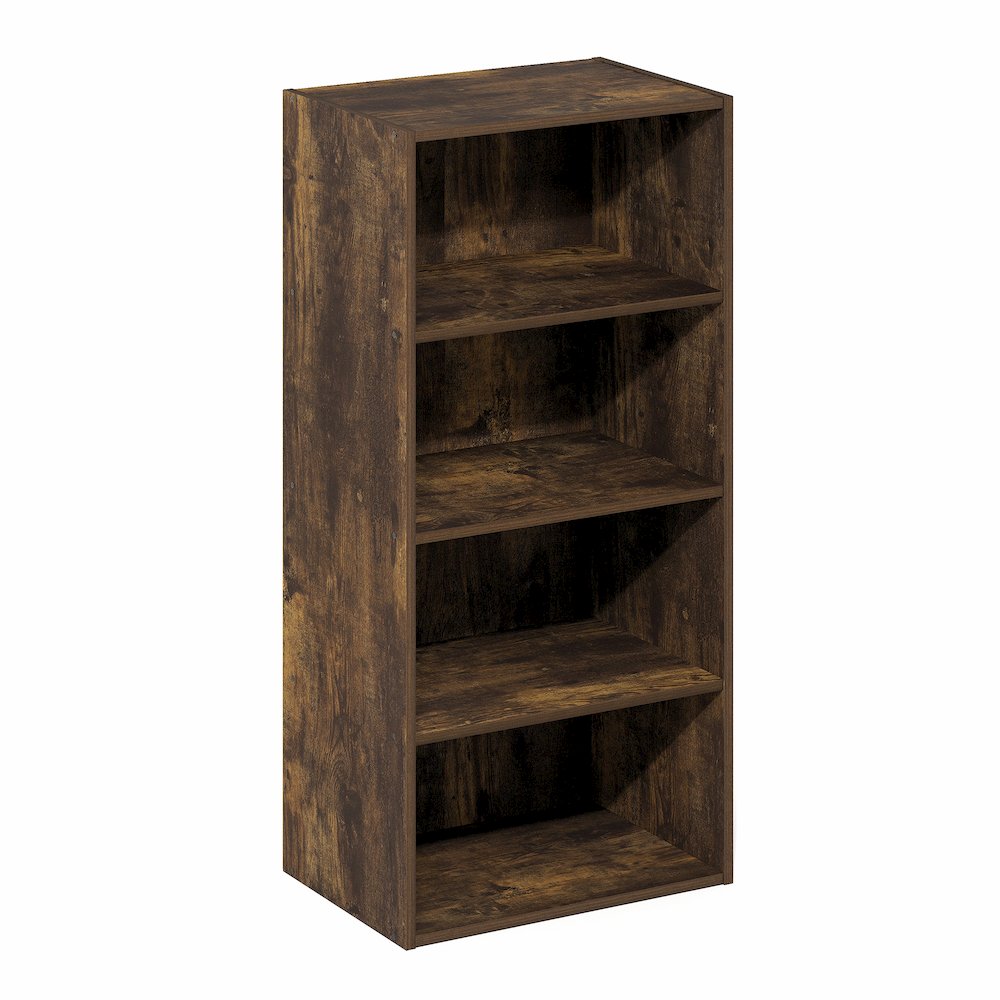 Basic 4-Tier Open Shelf Bookcase, Bookshelf, Storage Organizer, 11 x 17 x 35. Picture 5