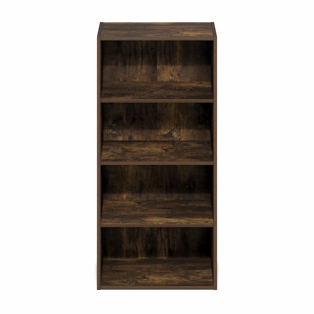 Basic 4-Tier Open Shelf Bookcase, Bookshelf, Storage Organizer, 11 x 17 x 35. Picture 6