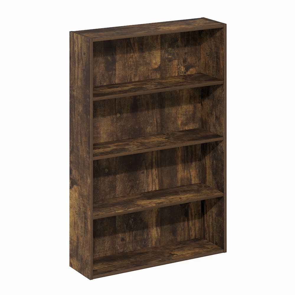 Basic 4-Tier Open Shelf Bookcase, Bookshelf, Storage Organizer, 6 x 24 x 35. Picture 5